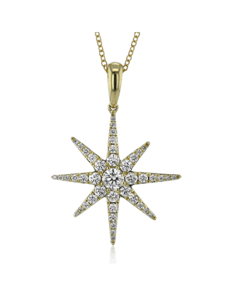Pendant in 18k Gold with Diamonds