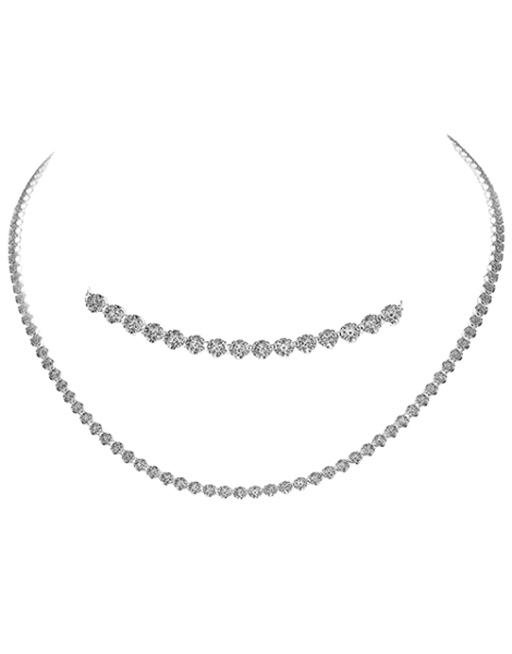 Necklace in 18k Gold with Diamonds