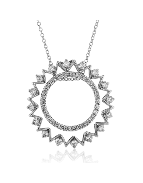 Pendant in 18k Gold with Diamonds