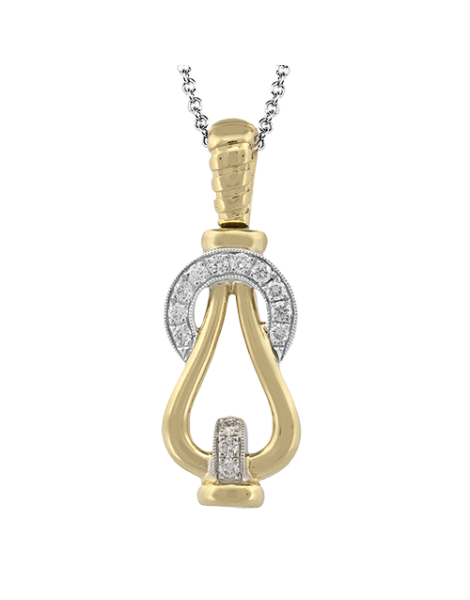 Pendant in 18k Gold with Diamonds