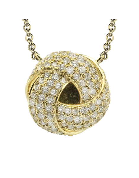 Pendant in 18k Gold with Diamonds