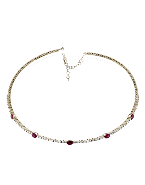 Color Pendant in 14k Gold with Diamonds