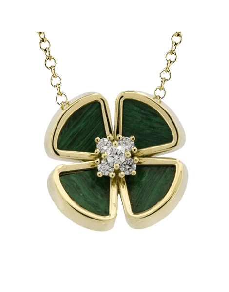 Color Pendant in 18k Gold with Diamonds
