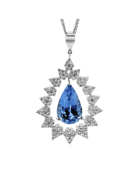 Color Pendant in 18k Gold with Diamonds