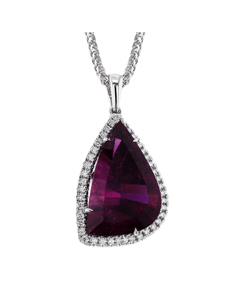 Color Pendant in 18k Gold with Diamonds