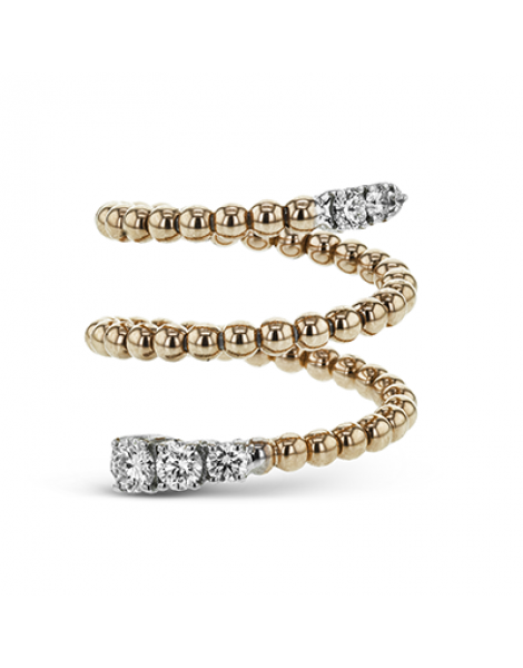 Right Hand Ring in 18k Gold with Diamonds