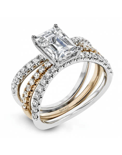 Wedding Set in 18k Gold with Diamonds