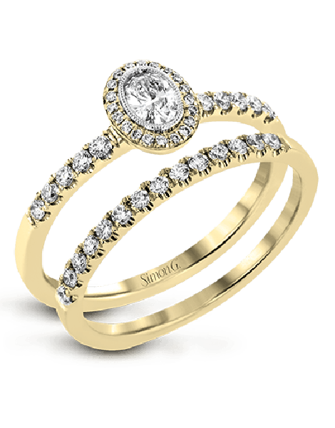 Wedding Set in 18k Gold with Diamonds