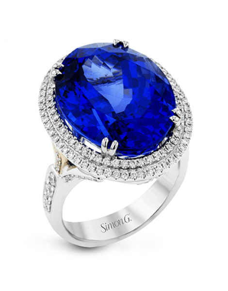 Color Ring in 18k Gold with Diamonds