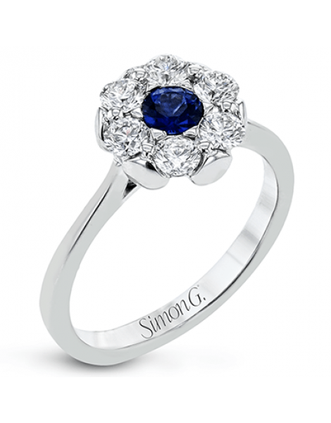 Color Ring in 18k Gold with Diamonds