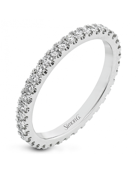 Wedding Band in 18k Gold with Diamonds