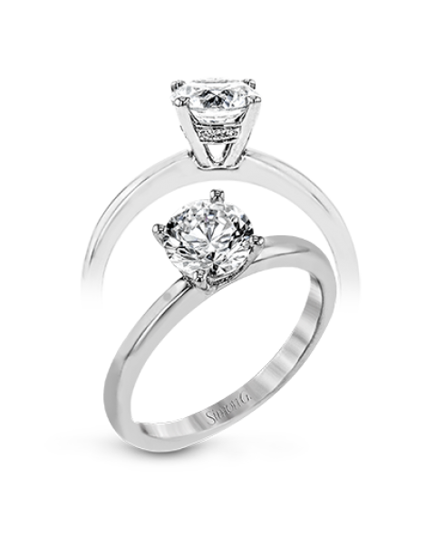 Engagement Ring in 18k Gold with Diamonds