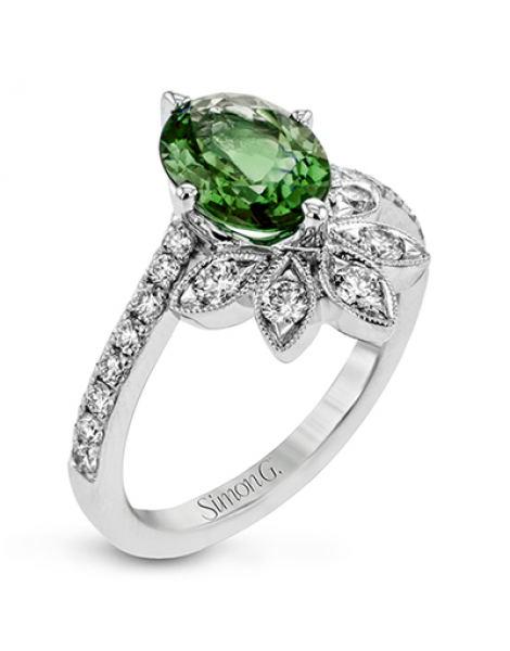 Color Ring in 18k Gold with Diamonds