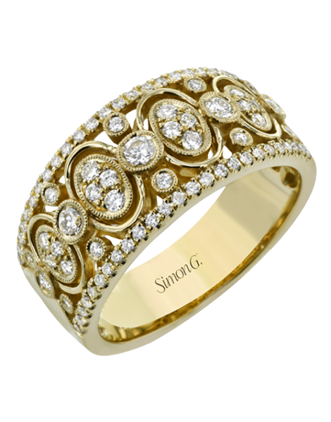 Right Hand Ring in 18k Gold with Diamonds