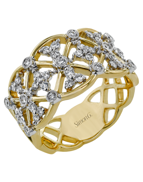 Right Hand Ring in 18k Gold with Diamonds