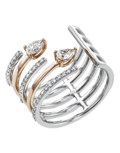Right Hand Ring in 18k Gold with Diamonds