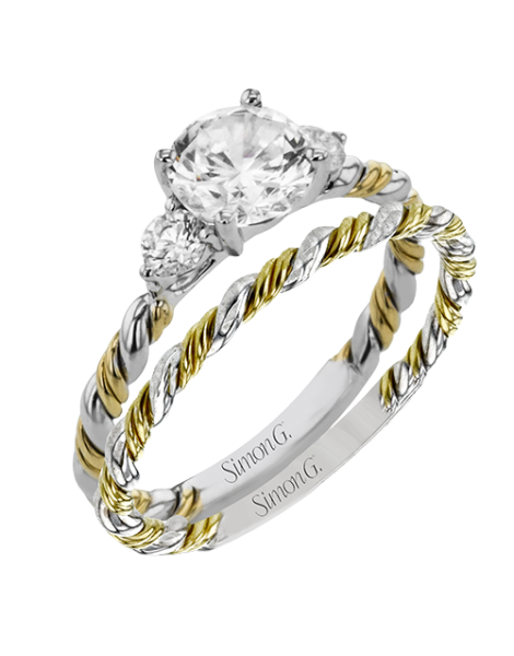 Wedding Set in 18k Gold with Diamonds