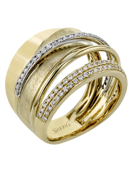 Right Hand Ring in 18k Gold with Diamonds
