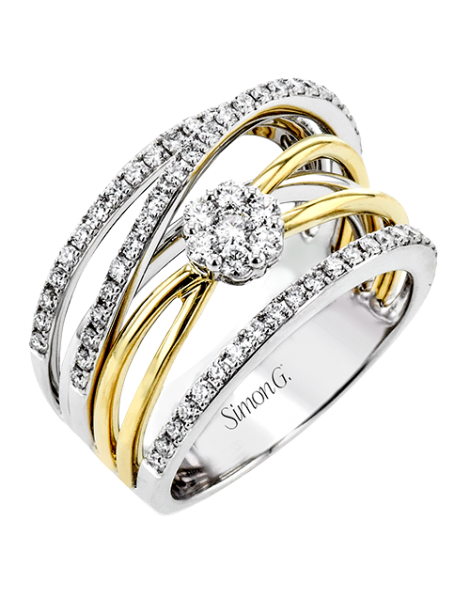 Right Hand Ring in 18k Gold with Diamonds