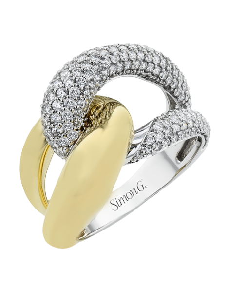 Right Hand Ring in 18k Gold with Diamonds