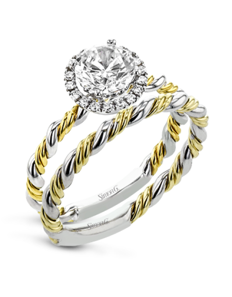 Wedding Set in 18k Gold with Diamonds