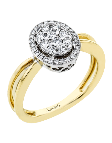 Right Hand Ring in 18k Gold with Diamonds