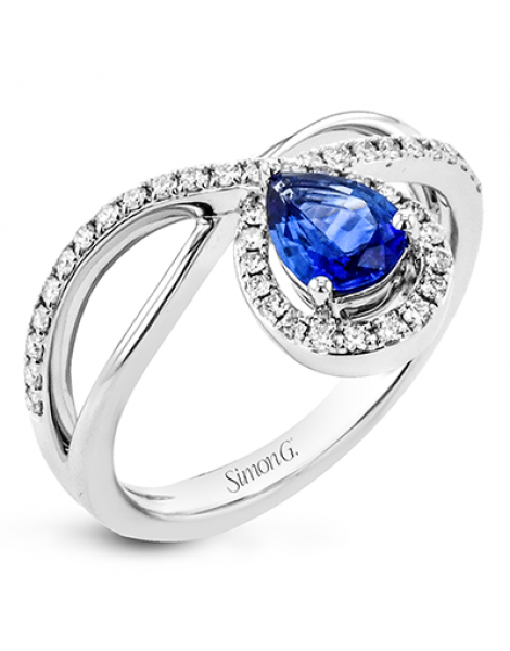 Color Ring in 18k Gold with Diamonds