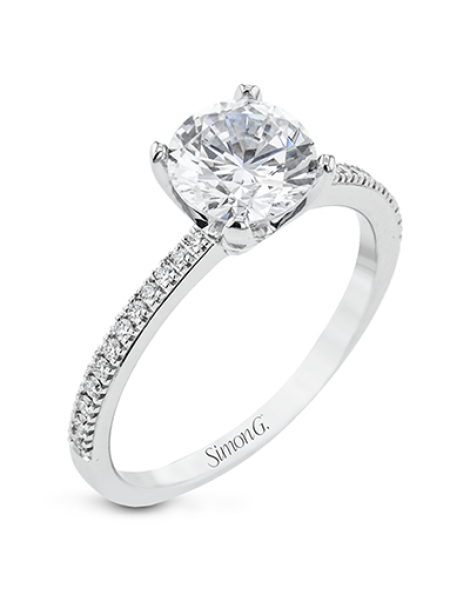 Engagement Ring in 18k Gold with Diamonds