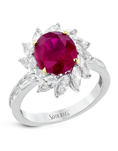 Color Ring in Platinum