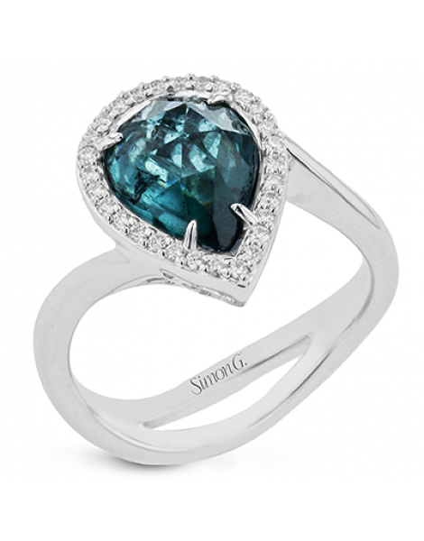 Color Ring in 18k Gold with Diamonds