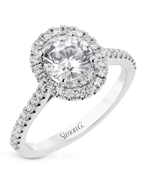 Engagement Ring in 18k Gold with Diamonds