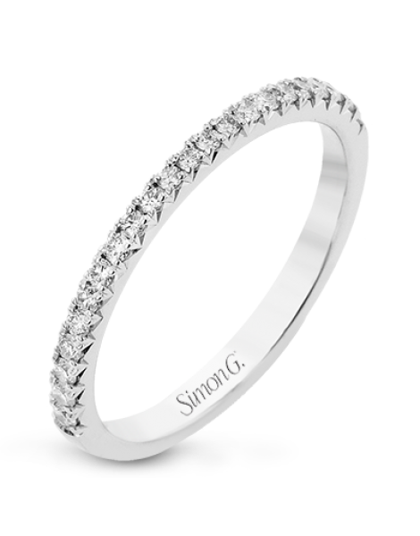 Wedding Band in 18k Gold with Diamonds