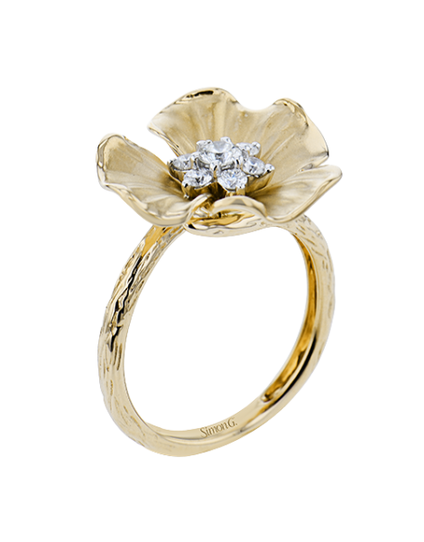 Right Hand Ring in 18k Gold with Diamonds