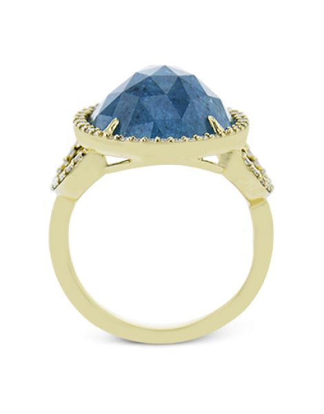 Color Ring in 18k Gold with Diamonds