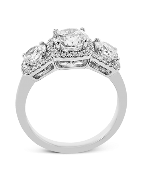 Engagement Ring in 18k Gold with Diamonds