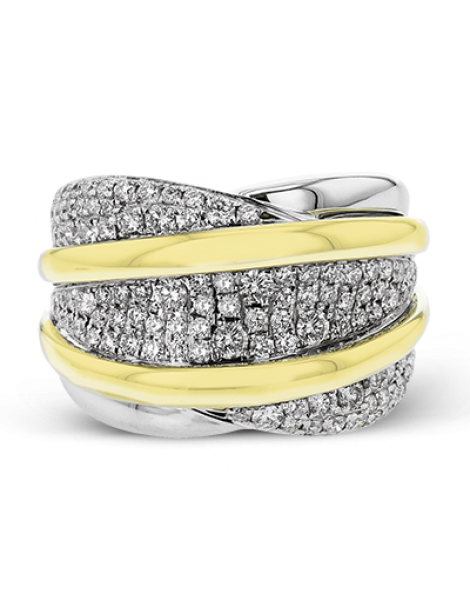 Right Hand Ring in 18k Gold with Diamonds