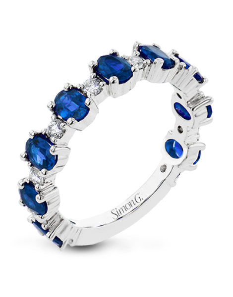 Color Ring in 18k Gold with Diamonds