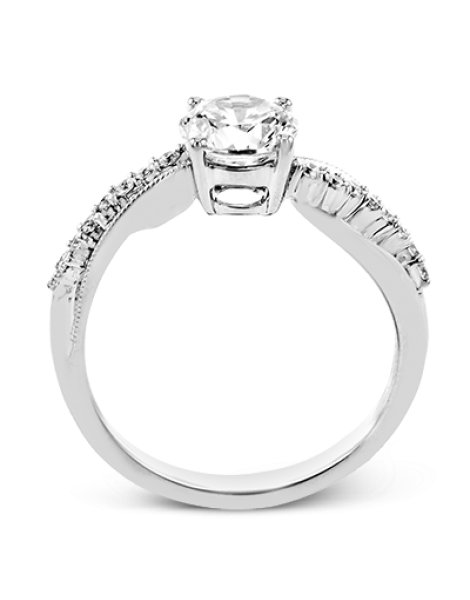 Engagement Ring in 18k Gold with Diamonds