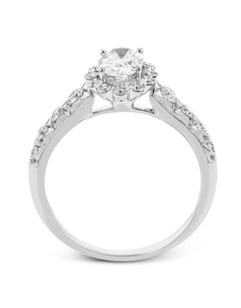 Engagement Ring in 18k Gold with Diamonds