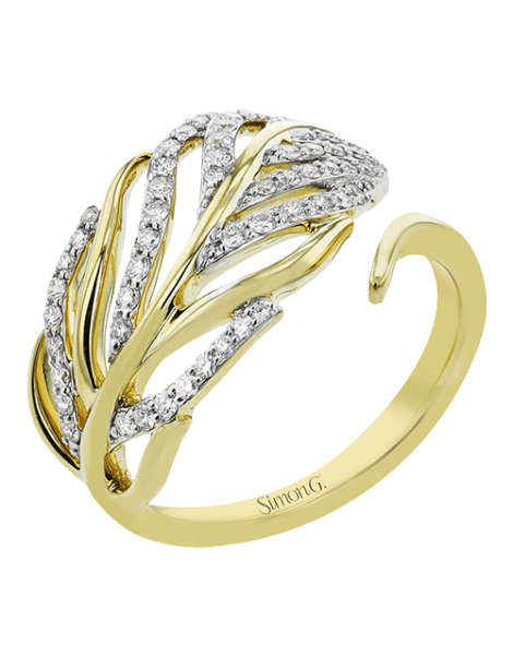 Right Hand Ring in 18k Gold with Diamonds