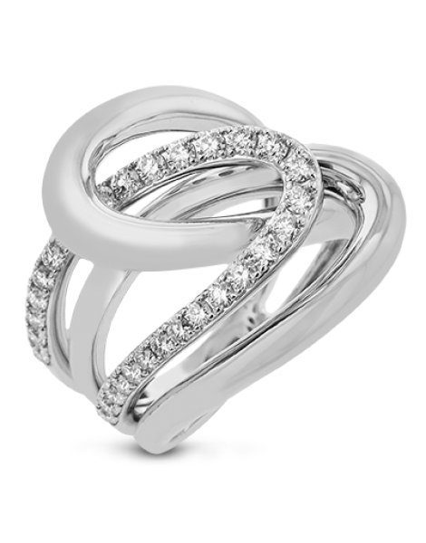 Right Hand Ring in 18k Gold with Diamonds