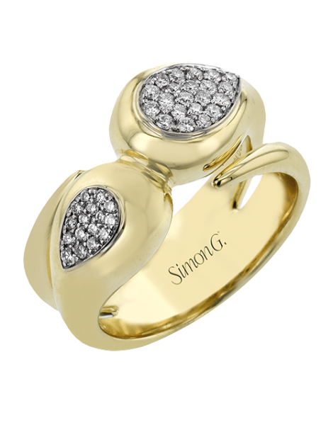 Right Hand Ring in 18k Gold with Diamonds