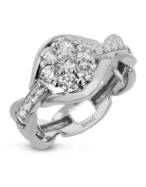 Right Hand Ring in 18k Gold with Diamonds