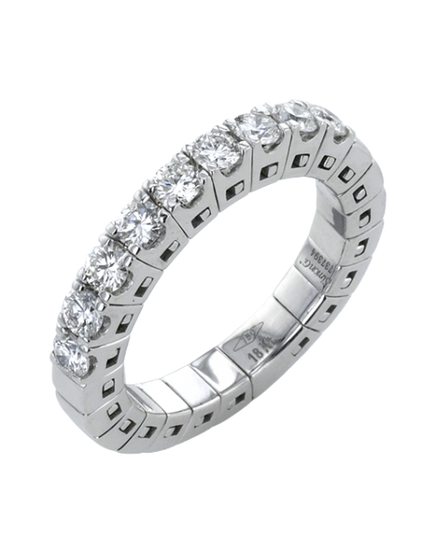 Anniversary Ring in 18k Gold with Diamonds