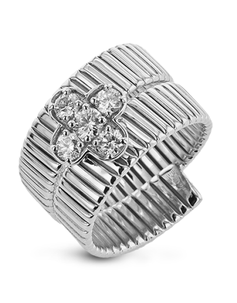 Right Hand Ring in 18k Gold with Diamonds