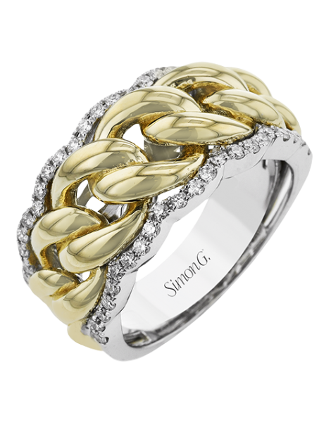 Right Hand Ring in 18k Gold with Diamonds