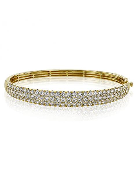 Bangle in 18k Gold with Diamonds