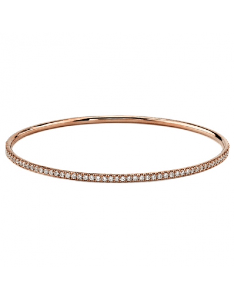 Bangle in 18k Gold with Diamonds