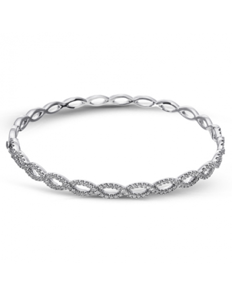 Bangle in 18k Gold with Diamonds