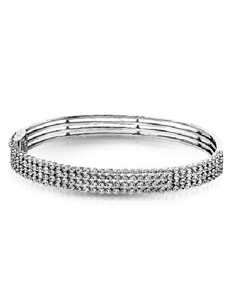 Bangle in 18k Gold with Diamonds